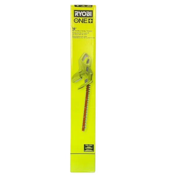 Ryobi P2607BTL One+ 18 in. 18-Volt Lithium-Ion Cordless Hedge Trimmer (Tool-Only)