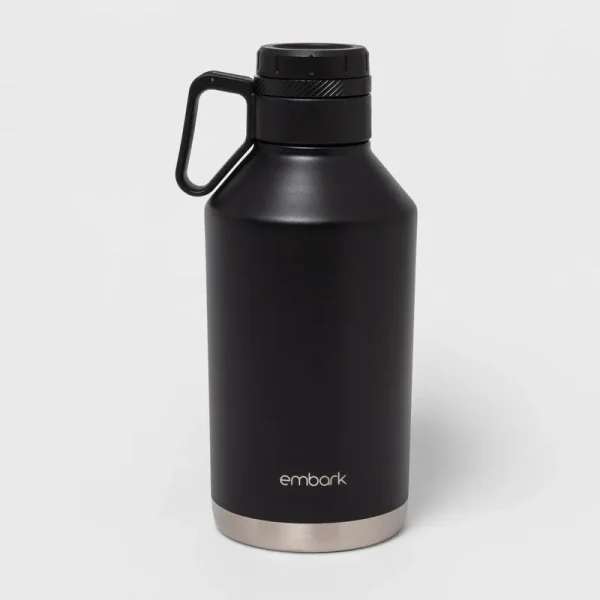 Embark Stainless Steel Growler - Black - 64 oz