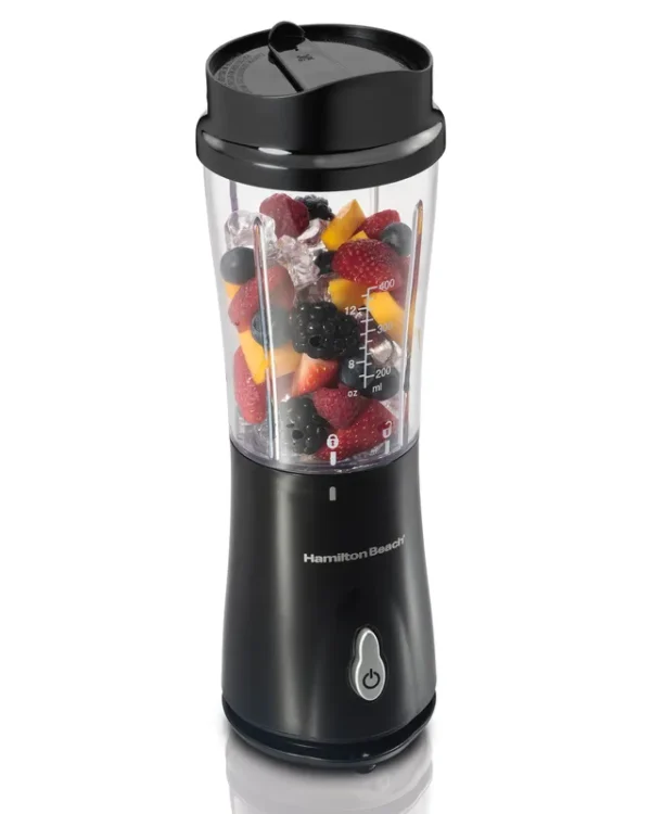 Hamilton Beach 51101BA Personal Blender with Travel Lid, Black