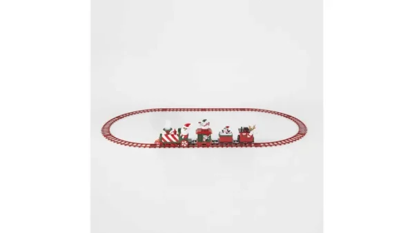 Wondershop 36in Animated Christmas Train and Track Set Decorative Holiday Scene