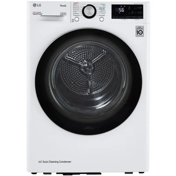 LG Compact Smart Front Load Electric Dryer with Dual Inverter - 4.2 Cu ft White