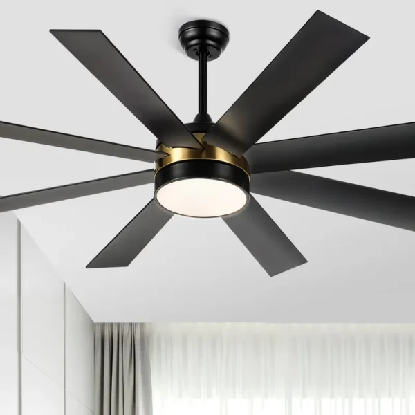 Dextrus 60 in Modern LED Outdoor/ Indoor Ceiling Fan with Remote Control