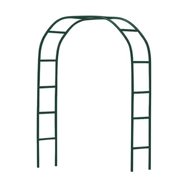 Newsmarts 7.9ft Metal Garden Arch Army Green Garden Arbor for Climbing Plant Outdoor Wedding Party