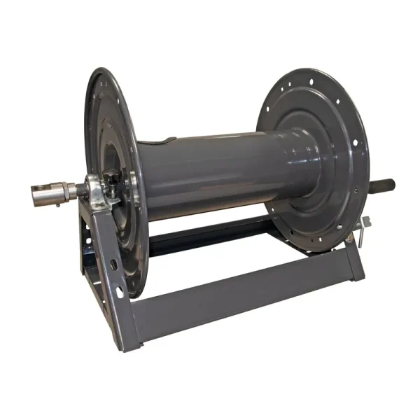 General Pump 450' x 3/8 inch, 5000 PSI Steel A-Frame Hose Reel, Silver