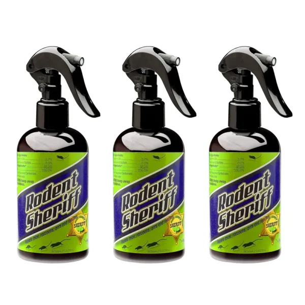 Rodent Sheriff Peppermint Oil Repellent Spray Fast Acting Pest Control | Repels Mice, Racoons, Ants, and More