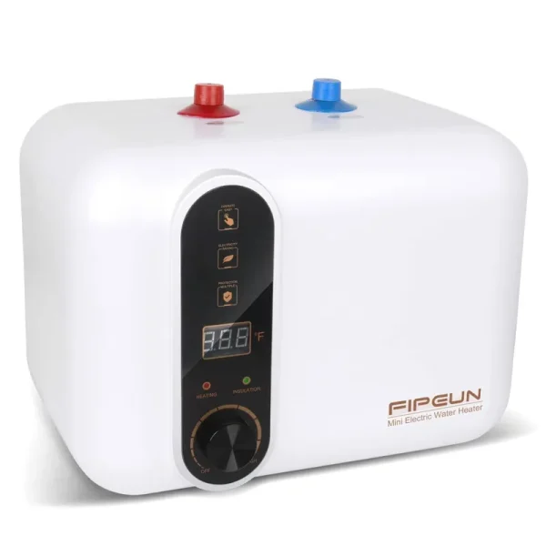 Electric Hot Water Heater 110/120V Small Compact Tank,Rv TR 2.5-3.0 Gallon Trailer 1.5kW Kitchen Instant Under Sink Counter Cupboard, Food Truck 2