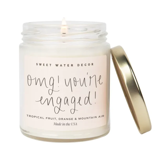 Sweet Water Decor Omg! You're Engaged! Soy Candle - 9 oz