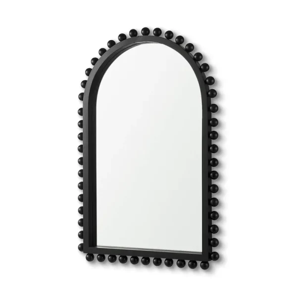 Waltham Wood Frame Wall Mounted Mirror Joss & Main Finish: Black