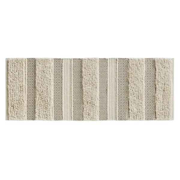 INK+IVY - Asher Woven Texture Stripe Bath Rug - 22x58" - Natural