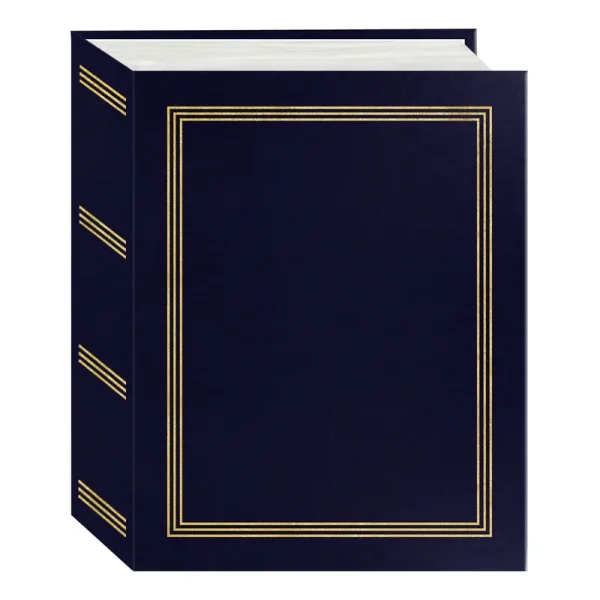 Pioneer Photo Albums A4-100/NB 100 Pocket Mini-Max Photo Album, 4" x 6", Navy Blue