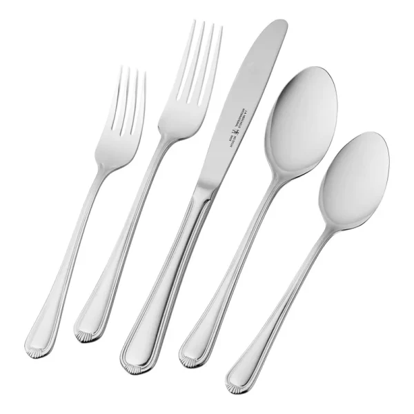 J.A. Henckels International Alcea 65-Piece Flatware Set, Silver