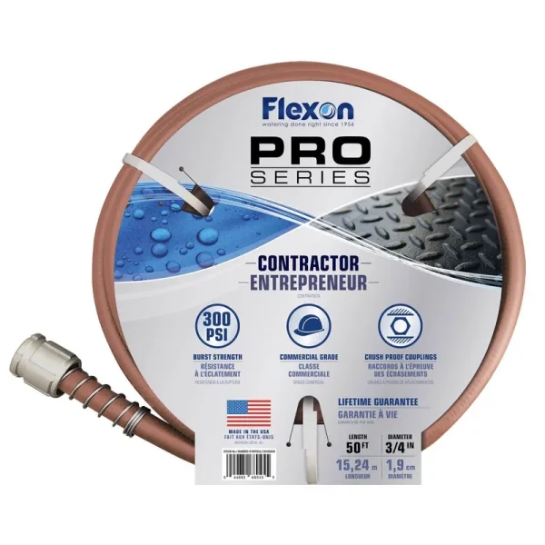 Flexon Hose Heavy-Duty 3/4 in. x 50 ft. Red