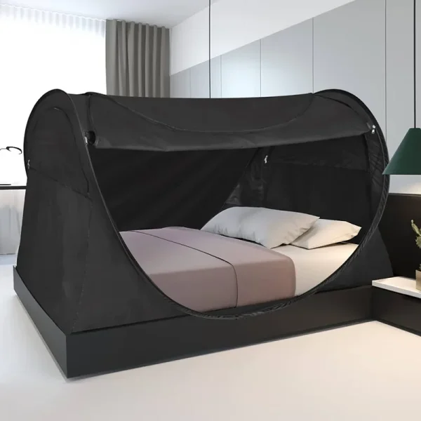 Privacy Bed Tent Dream Sleeping Tent Full size, Gray