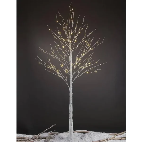 Lightshare 132L LED Birch Tree 8-Feet