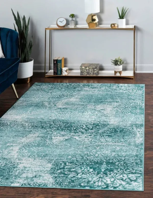 Unique Loom Sofia Turquoise 3 ft. x 5 ft. Grand Area Rug