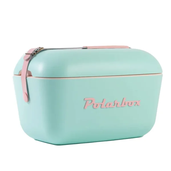 Polarbox Pop 13 Quart Cooler, Cyan/Baby Rose Pop
