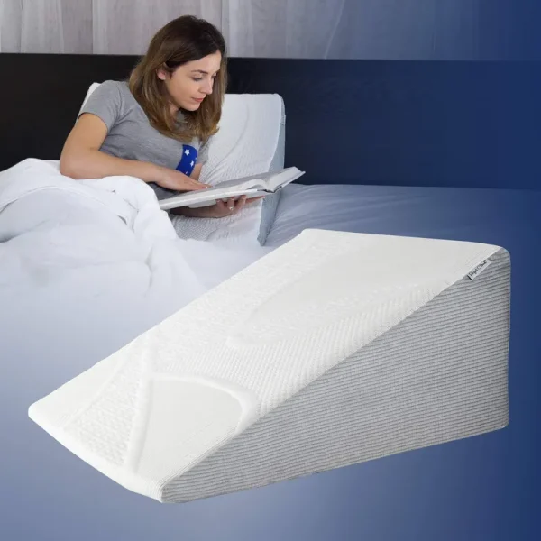 Perfect Cloud 7-Inch Memory Foam Wedge Bed Pillow for Sleeping - for Acid Reflux, Heartburn, Gerd, and Snoring