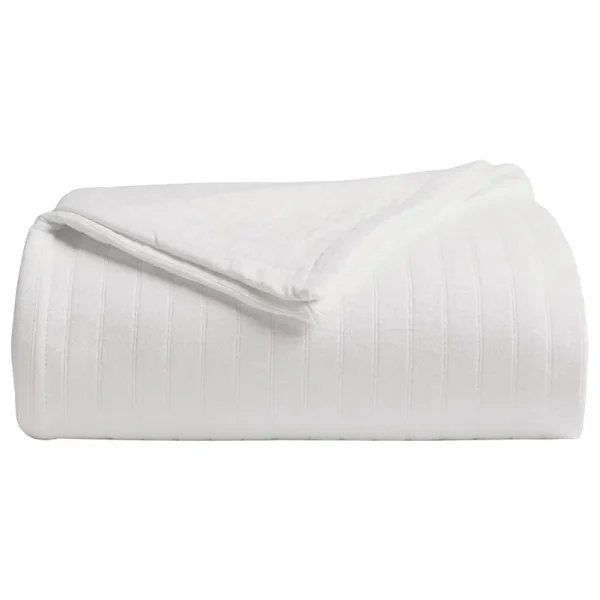 Channel Organic Cotton King Blanket in White