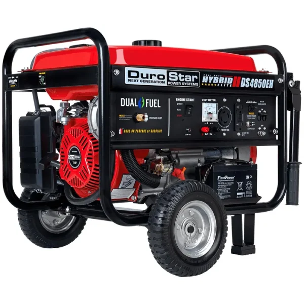 Durostar DS4850EH 4850 - Watt/3850 - Watt Dual Fuel Propane/Electric Start Gasoline Powered Portable Generator
