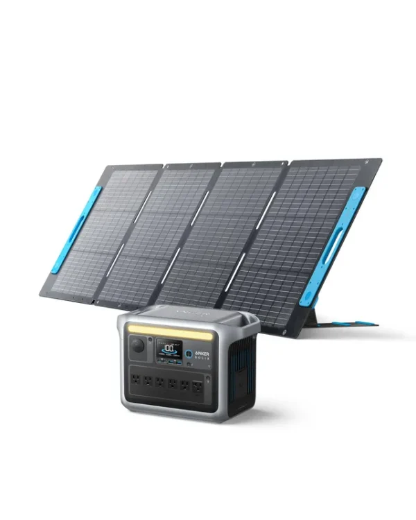 Anker SOLIX C1000 Portable Power Station with 200W Solar Panel. 1800W Solar Generator-Instock