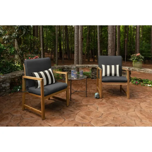 Sunbrella Rectangle 22 x 9 in. Throw Pillow - Maxim Classic