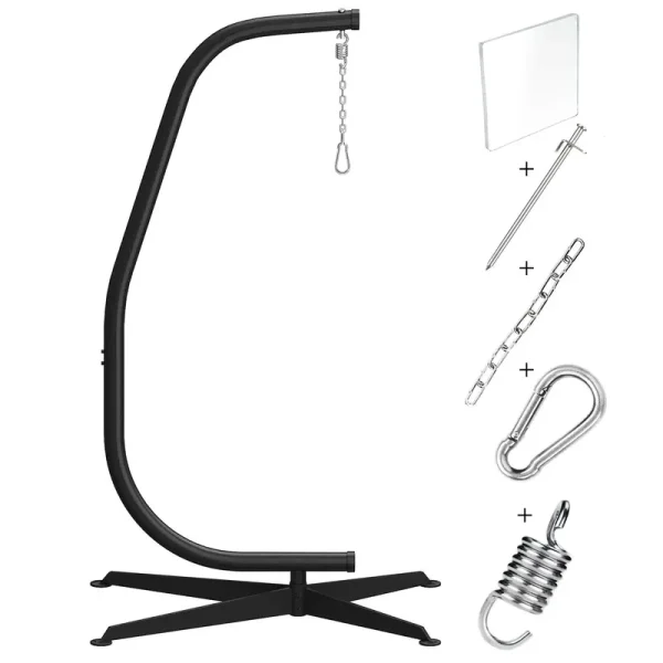 GREENSTELL Hammock Swing Stand with Buckle and Spring Hook