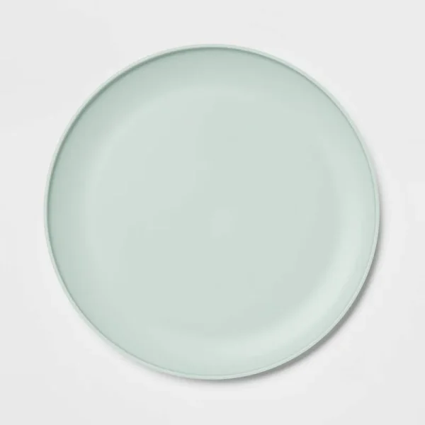 Room Essentials Plastic Dinner Plate - Green - 10.5 in