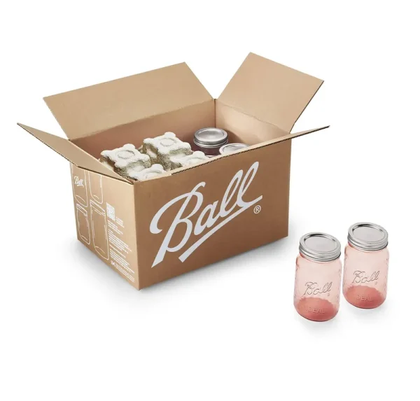 Ball Rose Vintage Regular Mouth 16 oz. Pint Canning Jars, 6 Count, Size: 16 Ounces