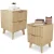 2 drawer natural- set of 2