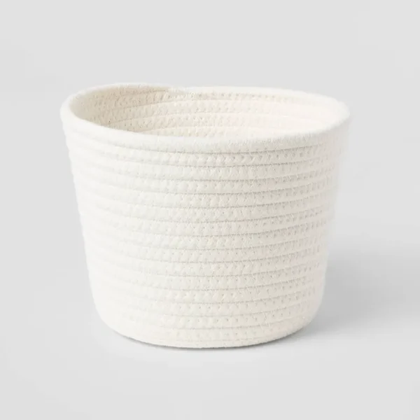 Brightroom Decorative Rope Coiled Basket - White - 1 Each