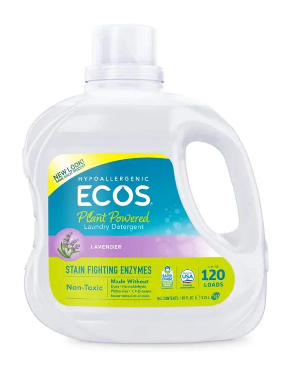 Ecos Laundry Detergent, Plant Powered, Lavender - 110 fl oz