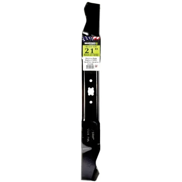 Maxpower Mulching Blade for 21 in. Cut MTD, Cub Cadet, Troy-Bilt, Craftsman Mowers Replaces OEM #'s 942-0741, 742-0741 331528B