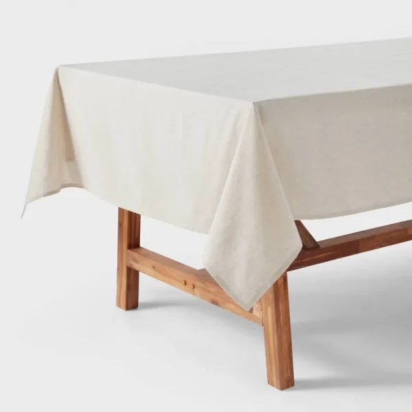 84" x 60" Cotton and Linen Blend Tablecloth - Threshold