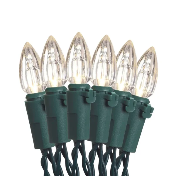 Holiday Time Christmas Lights Warm White Vertical LED Battery-Operated Lights,20