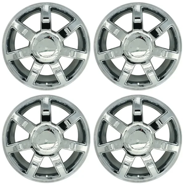 Set of 4 New 22" 22x9 Chrome Alloy Wheels for 2007 - 2014 Cadillac Escalade ESV EXT OEM Design Replacement Rim