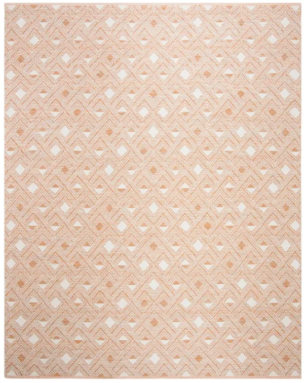 Safavieh Montauk Rug MTK614 Peach / Ivory, 8' x 10'