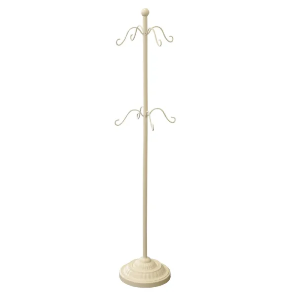 Haute Decor Adapt Adjustable Stocking Tree w/ 8 Hooks ,Ivory