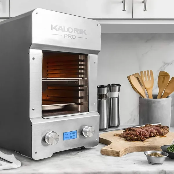 Kalorik - Pro 1500 Indoor Electric Steakhouse Grill - Stainless Steel