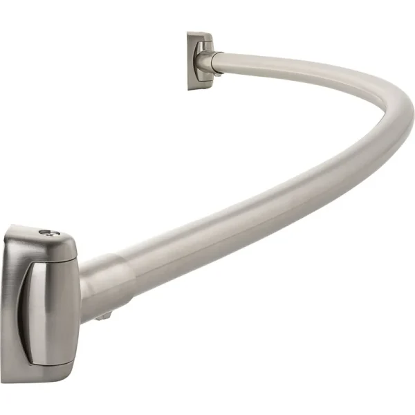PROFLO PFCSR5 5' Stainless Steel Curved Shower Rod - Brushed Nickel