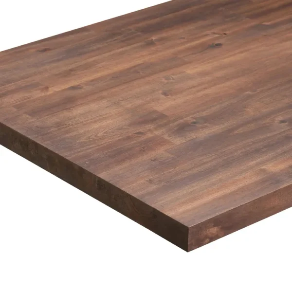 Sparrow Peak Acacia Espresso Stained 60-in x 30-in x 1.5-in Espresso Stained Straight Butcher Block Acacia Countertop in Brown | 1530FJACAESP-60