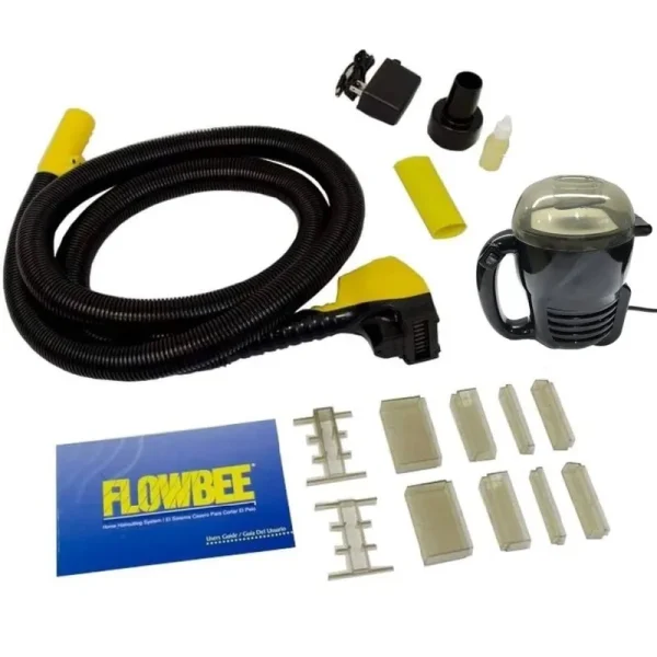 Flowbee Home Haircutting System with Flowbee Super Mini VAC Clipper Head/Hose, Vacuum & Accessories Included.