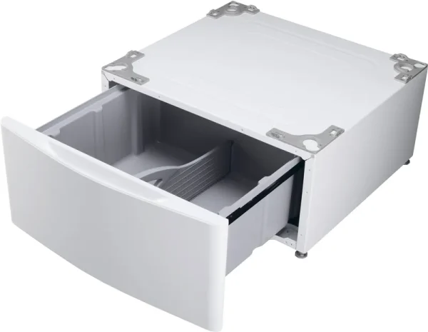 LG - 27" Laundry Pedestal with Storage Drawer - White