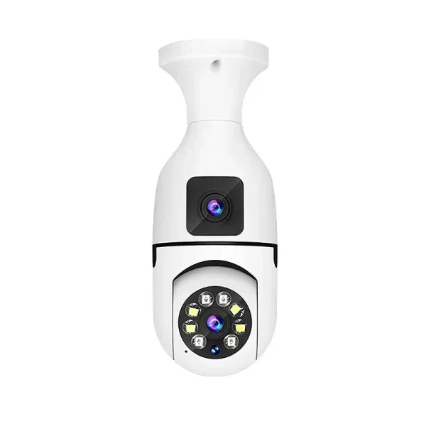 E27 WiFi Dual Lens Camera with 4x Zoom