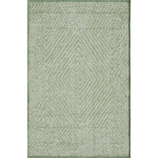 Loomaknoti Breyleigh Area Rug, Green, 2x3 ft