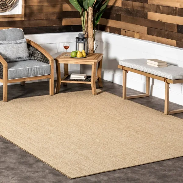 nuLOOM Nakia Transitional Indoor/Outdoor Area Rug 5' x 8' in Natural