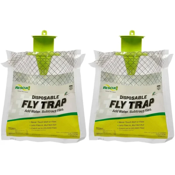Rescue! Outdoor Disposable Fly Trap 2 Pack