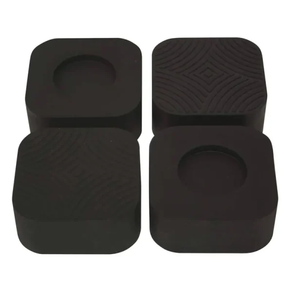 Ez-flo 69001 Washing Machine Anti-Vibration Pads, 4 Pack, Black