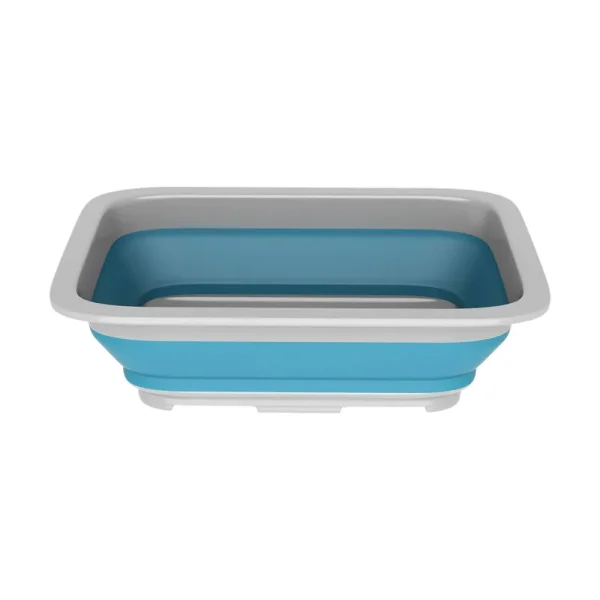 Wakeman 10L Collapsible Portable Camping Wash Basin - Blue