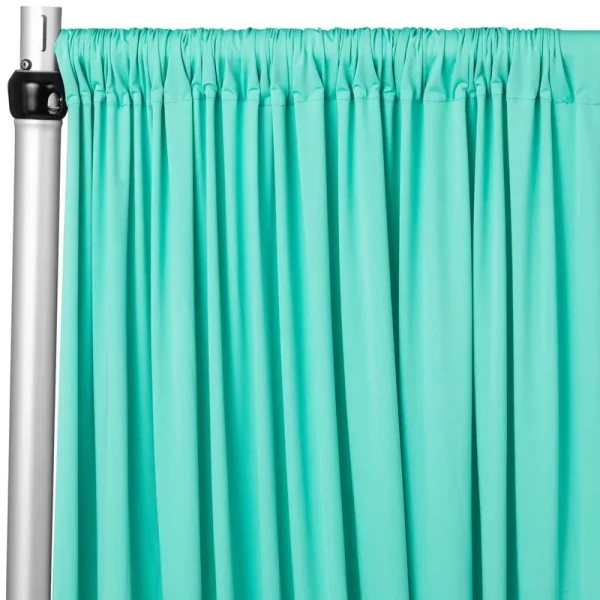 Spandex 4-Way Stretch Drape Curtain 12ft H x 60" W - Turquoise