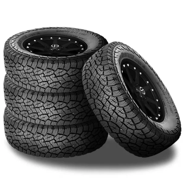 4 Kumho Road Venture AT52 245/75R16 120S 10 PLY All-Terrain Truck SUV 3PMSF Tire 2283793 / 245/75/16 / 2457516